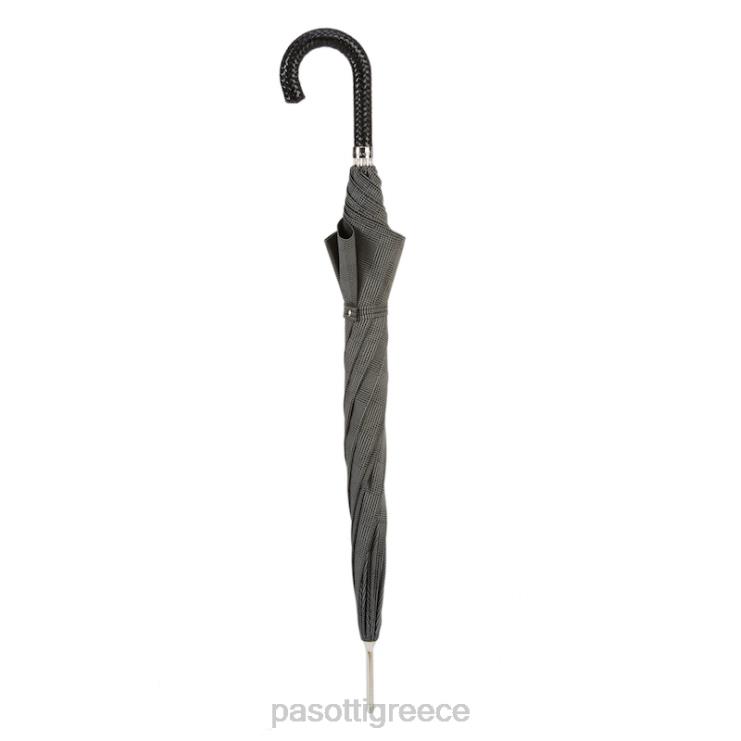 ομπρέλα | PASOTTI 478 milford-2 n37 - ομπρέλα milford με πλεκτό δερμάτινο χερούλι 2N6B839 άνδρες